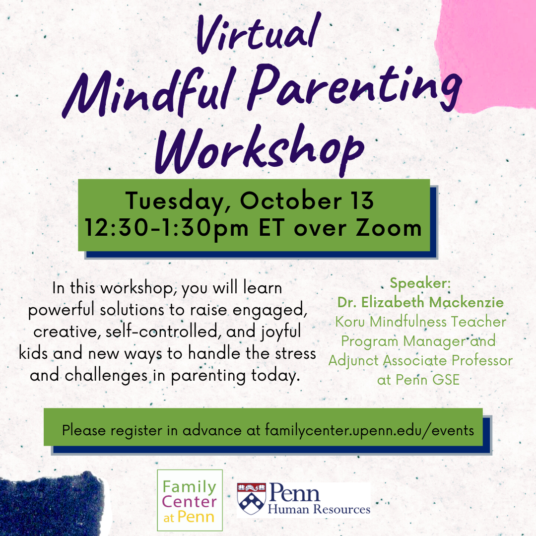 mindful parenting flyer