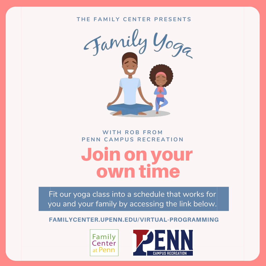 Family Yoga event flyer with link 